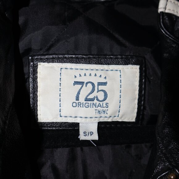 725 Originals faux Leather Moto Jacket Men’s Size S - Picture 8 of 9